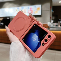 Casing Ponsel Silikon Magnetik Lembut untuk Samsung Galaxy Z Flip 6 5 4 3 Casing Ponsel Samsung Z Lipat Mewah