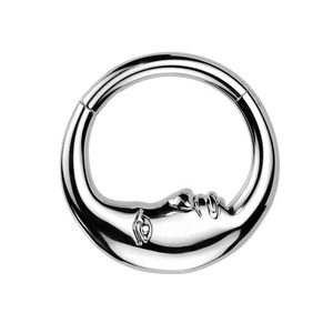 Anillo de Nariz de Acero Inoxidable con Zirconia, Diseño Exclusivo, Modelo 2025, Unisex, Joyería <span class=keywords><strong>Piercing</strong></span> - Product Image 1