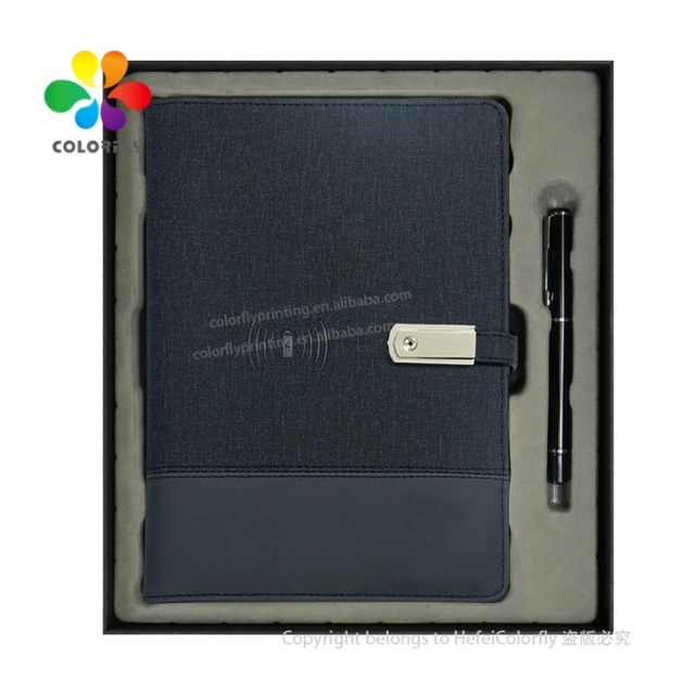 Wireless Charging Note Book Power Bank Notebook Multifunctional 8000mah Power Bank 2023 Latest Edition Binder Spiral Diary Book+