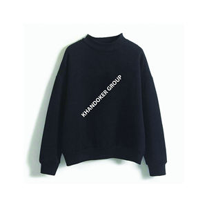 Venta al por mayor de manga larga de cuello redondo nuevo diseño Otoño Invierno liso mujer Sudaderas sueltas para mujeres de Bangladesh - Product Image 1