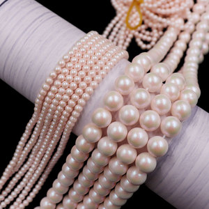 Perle di cristallo iridescente arcobaleno di alta qualità rosa-arancio simili a per <span class=keywords><strong>Swarovski</strong></span> per la creazione di gioielli e bracciali - Product Image 2