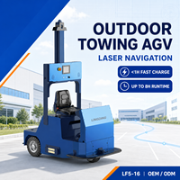 Tracteur électrique intelligent avec accouplement automatique, robot AGV personnalisé pour l'automatisation du remorquage des chariots sur la ligne d'assemblage