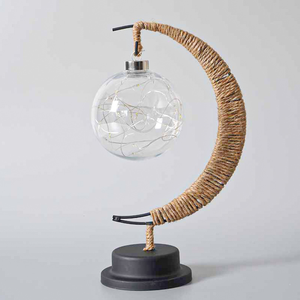 Đèn Mặt Trăng Mê Hoặc Chạy Bằng Pin Đèn Ngủ <span class=keywords><strong>3d</strong></span> Eid Ramadan Hình Lưỡi Liềm Đèn Mặt Trăng Bóng Mây Dây Đồng Để Trang Trí Phòng - Product Image 5