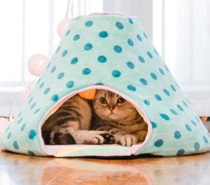 Cuccia Morbida e Calda in Peluche, Comoda Casa per <span class=keywords><strong>Gatti</strong></span> Domestici e Gattini Carini - Product Image 6