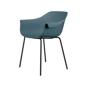 Motel 6 Hotel Side Chair Ploy Shell Steel Frame Hotel Room Chair European Design Hotel Dining PP Chair