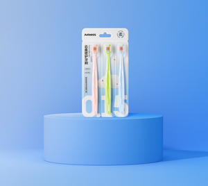 Lot de 3 brosses <span class=keywords><strong>à</strong></span> <span class=keywords><strong>dents</strong></span> Airkiss <span class=keywords><strong>à</strong></span> poils ultra-doux pour <span class=keywords><strong>dents</strong></span> et gencives sensibles, nettoyage en douceur, confort maximal pour des soins bucco-dentaires délicats - Product Image 4