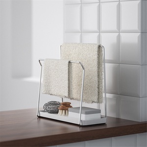 Stainless Steel Kitchen Drain <b>Dish</b> <b>Rack</b> Narrow Countertop Storage Drying <b>Rack</b> Waterproof Non-Folding Double Tier Modern - Product Image 4