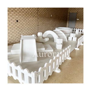 Tùy chỉnh màu trắng trong nhà ngoài trời trẻ em thiết bị sân chơi mềm chơi Đường Hầm mềm phai màu thiết lập cho thuê và thương mại - Product Image 4