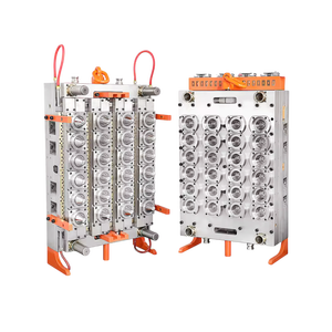 Moule d'injection multi-cavités à valve pour préformes PET en acier sur mesure pour bouteilles d'eau, de boissons et d'huile, 12g-750g, 3 millions de coups - Product Image 1