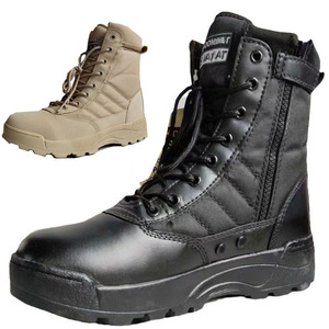 Botas <span class=keywords><strong>de</strong></span> Senderismo para Hombre, Modelo Desierto, Color Negro Arena, <span class=keywords><strong>de</strong></span> Caña <span class=keywords><strong>Alta</strong></span>, para Verano, Impermeables, <span class=keywords><strong>de</strong></span> Tela Oxford, con Accesorios Especiales - Product Image 1