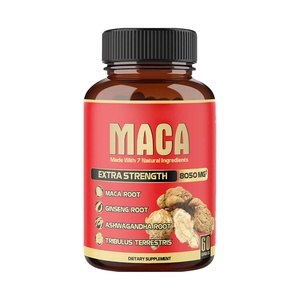 60 Capsules <b>7</b> in 1 Organic Supplement Ginseng Root Maca Ginseng <b>Tablets</b> Maca Plus Capsules Strong Man Pills Maca Root Capsule - Product Image 1