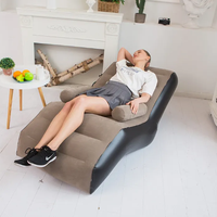 Fauteuil de relaxation gonflable rose en forme de S, avec dossier floqué, pour adulte – Nouvelle collection très prisée