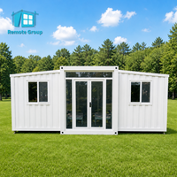 Nouvelle conception de maison conteneur habitable pour hôtel, maison pliable et extensible avec salon