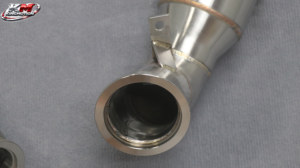 Downpipe ad Alto Flusso per Porsche Macan <span class=keywords><strong>S</strong></span> 3.0T 3.6T 2014-2017, Prestazioni Migliorate, Acciaio Inossidabile Spazzolato SS304 - Product Image 5