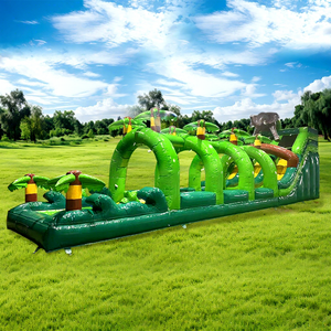 Tobogán Acuático Inflable Comercial de PVC con Certificación CE, Garantía de 3 Años, Tobogán Acuático Inflable Comercial Grande para Niños y Adultos - Product Image 1