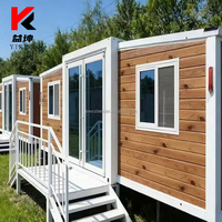 Conteneur habitable extensible de 20 et 40 pieds, 2 ou 3 chambres, maison portable de luxe, maison capsule mobile, fabriqué en Chine