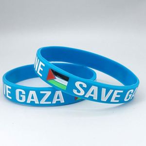 Bracelets en silicone personnalisés avec drapeau et textes gravés, couleur remplie, conception gratuite - Product Image 3
