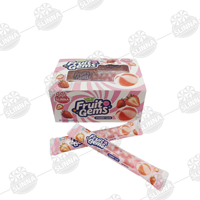 Wholesale Suppliers Halal Sweet Strawberry Twisted Gummies Fruit Flavor Soft Candy Box Display for Supermarket Bulk
