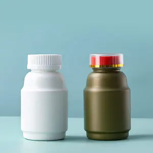 Food grade 200cc 250cc health care food and powder packaging plastic vitamin Calcium tablet capsule bottle