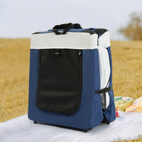 Vente chaude Portable Pliable À Quatre Roues Écologique Poussette Pour Animaux De Compagnie Multifonctionnel Grand Espace Transportant 20kg Capacité Multiple