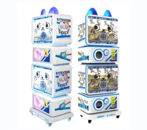 Nhà Máy Giá đồng tiền hoạt động viên nang Đồ chơi bán hàng tự động trả lại bóng Máy gashapon Arcade Meow gacha viên nang 2 lớp