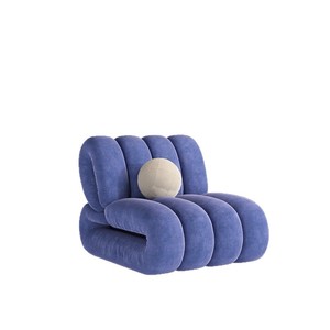 Sillón Puff Individual Estilo Vintage con Relleno de Espuma Extra Suave para Sala de Estar o Dormitorio - Product Image 5