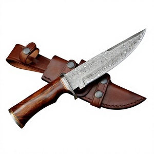 Couteau de chasse et de survie Bowie de haute qualité, édition spéciale, en acier inoxydable avec manche en bois, couteaux Bowie OEM à vendre - Product Image 2