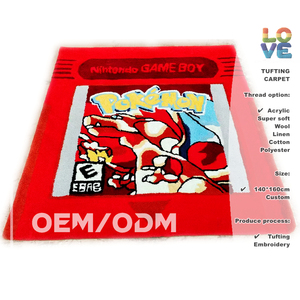 Tapis de luxe en forme de bricolage Tapis de pied touffeté doux Design de dessin animé personnalisé Tapis <span class=keywords><strong>Pok</strong></span>émon à touffeter en fil fait à la main pour la décoration intérieure - Product Image 1