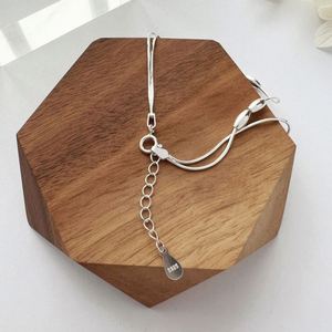 Dylam Simple Design 925 Sterling Silver Minimalist Beaded Bead <b>Adjustable</b> Women Layered <b>Bracelet</b> - Product Image 2
