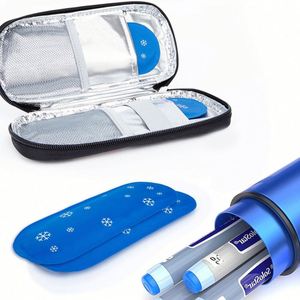 Mini Bolsas de Hielo Aptas para la Mayoría de los Enfriadores de Medicamentos, Estuche de Viaje para Pluma de Insulina, Compresa Fría/Caliente, Bolsa de Hielo de Tela de Nailon para Diabetes - Product Image 5