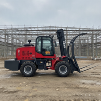 Chariot élévateur tout-terrain 3,5 tonnes à bas prix, homologué CE ISO, chariot élévateur tout-terrain 4x4 pour travaux lourds
