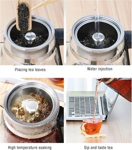 1.3L High Borosilicate Glass Automatic Steam Portable Electric <b>Kettle</b> Tea Maker Electric Tea <b>Kettle</b> for Boiling Water K011 - Product Image 5