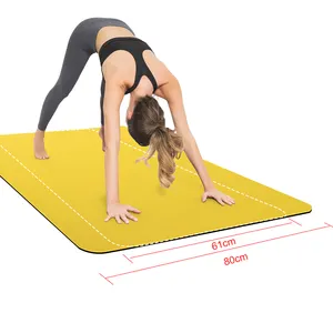 Ejercicios de capa alta Fitness Gym grande 80cm de espesor Extra ancho TPE absorción de impacto Yoga Mat