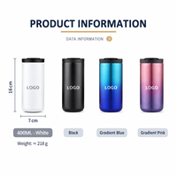 Coffrets cadeaux d'affaires de haute qualité avec tasse à café en acier inoxydable 304, bloc-notes avec élastique et stylo de qualité pour activités promotionnelles