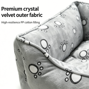 Canapé-lit pour chien personnalisé, motif uni, super doux, très vendu, vente en gros, multi-usages pour les magasins d'animaux, en vrac - Product Image 3
