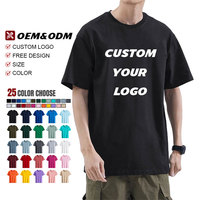 T-shirt Homme Oversize 100% Coton Pur Couleur Unie Imprimé Motif Personnalisé Vierge à Personnaliser – Vente en Gros