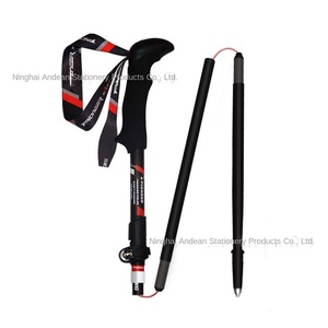 Bâton <span class=keywords><strong>de</strong></span> marche pliable en fibre <span class=keywords><strong>de</strong></span> carbone ultra-léger Trailblazer, cinq sections rétractables, Alpenstock, bâton <span class=keywords><strong>de</strong></span> montagne, <span class=keywords><strong>ski</strong></span> - Product Image 5