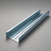 Profilés F47 en acier galvanisé, profilés en acier léger 47x18, profilés de plafond en métal