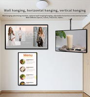 Pantalla LCD de 32 y 43 Pulgadas para Montaje en Pared, Pantallas Digitales para Menús, Tablero de Menús Digital Android, Soporte de Exhibición para Pared