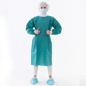 制造商供应一次性无菌强化医院服装Aami二级无纺布医生护士医用手术服