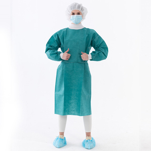 Produsen Persediaan Sekali Pakai Steril Diperkuat Pakaian Rumah Sakit Aami Level 2 Non Woven Dokter Perawat Gaun Bedah Medis - Product Image 1
