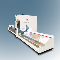 Machine de découpe laser à fibre numérique CNC entièrement fermée GJ-T6024, haute précision, automatique, pour tubes métalliques, haute productivité PLT