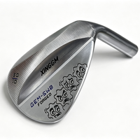 Wedge de golf haut de gamme à double semelle rebondissante, design de logo personnalisé, rainures complètes, wedge de sable