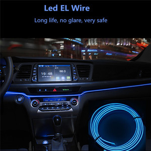 Super Brightness fluorescent <strong>El</strong> Lighting wire with DC 12V inverter for car decoration - Product Image 2