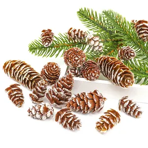 도매 크리스마스 트리 매달려 장식품 인공 식물 소나무 크리스마스 픽 화환 장식