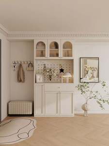 Mueble de Madera Decorativo Francés Moderno Personalizado con Diseño Modular que Ahorra Espacio, Hermosa Solución de Almacenamiento - Product Image 4