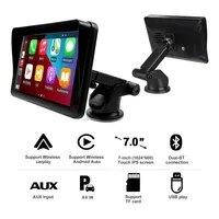Approvisionnement d'usine Portable Android Auto Carplay Monitor FM 7 pouces écran tactile lecteur DVD de voiture Navigation Portable