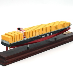 Mô hình thuyền quy mô thủ công của nhà máy o.a.s 1:1000 quy mô tùy chỉnh 35cm MSC Mô hình tàu container để vận chuyển Quà Tặng - Product Image 3