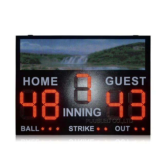 Marcador electrónico impermeable IP53 para exteriores, marcador led de béisbol para juegos deportivos, para gimnasio y Deportes