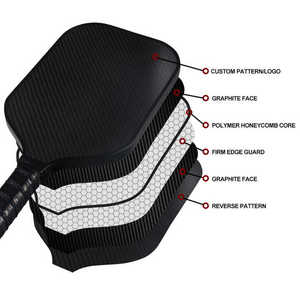 China Pickleball Paddle Fabricante Suministro 3K <span class=keywords><strong>6K</strong></span> 9K 12K Material OEM/ODM T300 T700 Calidad Fibra de vidrio de carbono Pickleball Paddle - Product Image 3